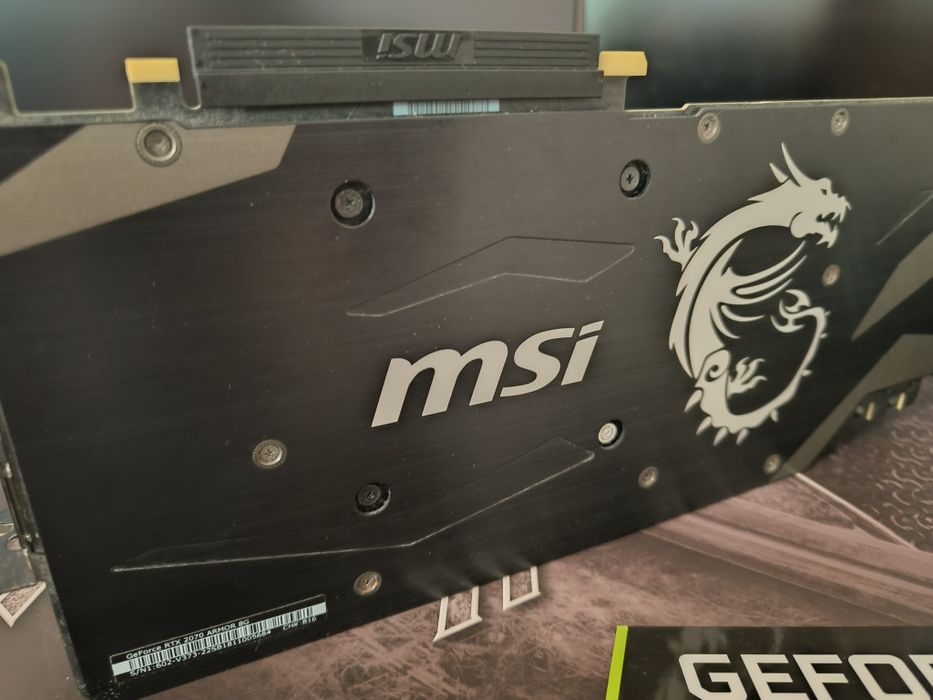 MSI GeForce RTX 2070 Armor 8GB GDDR6 – Stan BDB – Oryginalne pudełko