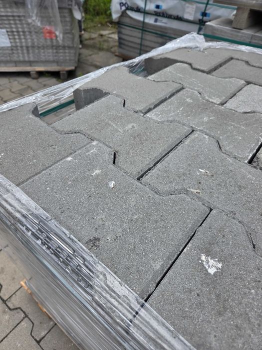 Kostka brukowa, przemysłowa Behaton, Tetka 8 szara Gatunek II Okazja !