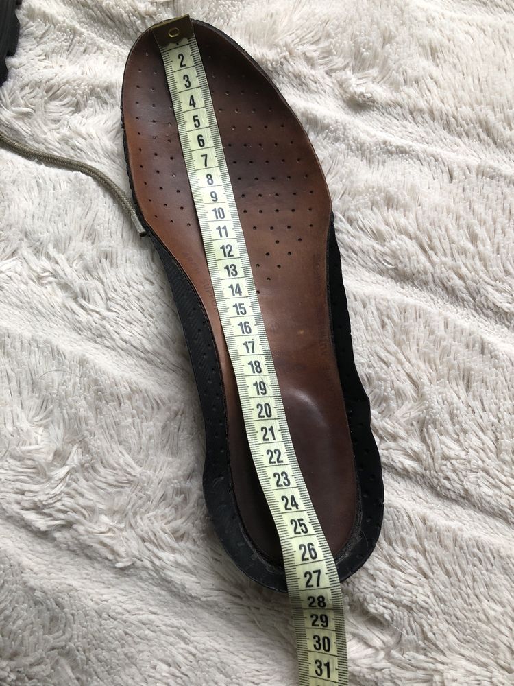 ECCO GORE-TEX (42-42.5) 27-27.5см мужские полуботинки туфли кожаные