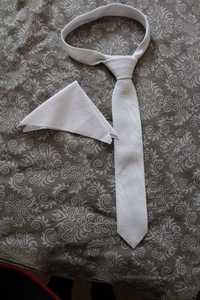 Krawat i butnierka ślubna
