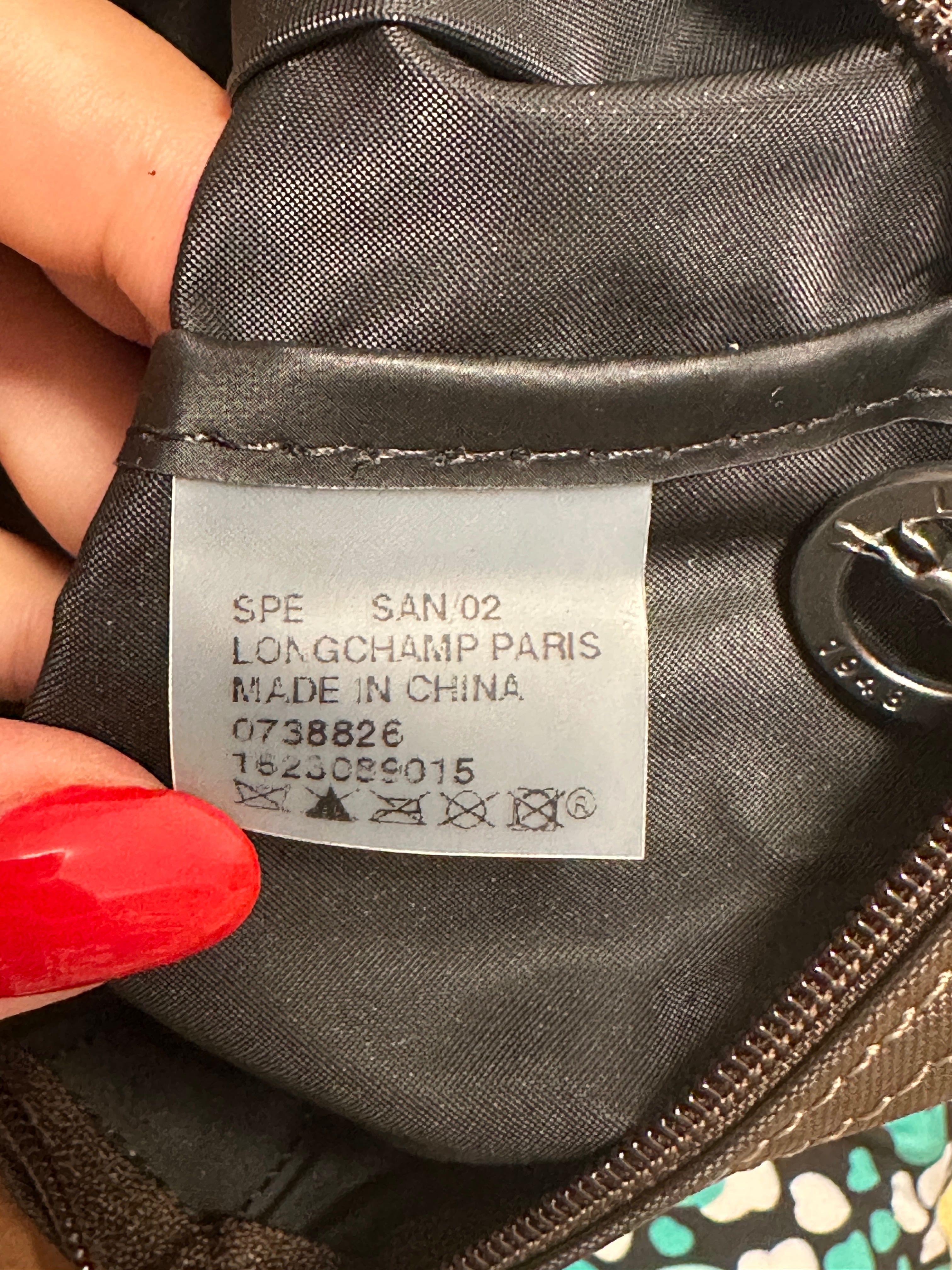 Longchamp Le Pliage M Depose – Castanho/Verde – Nova