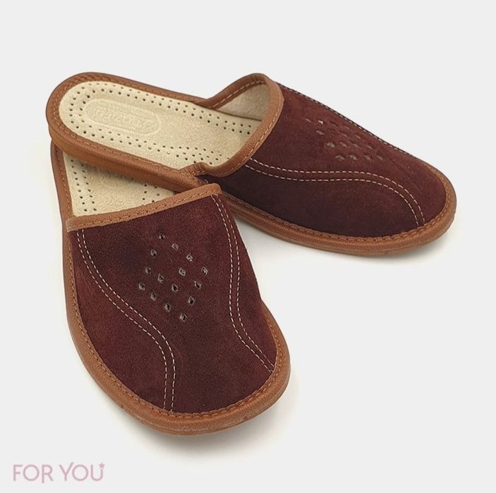 Pantofle,laczki,papcie 43 skóra naturalna góralskie zamsz 41 42,43