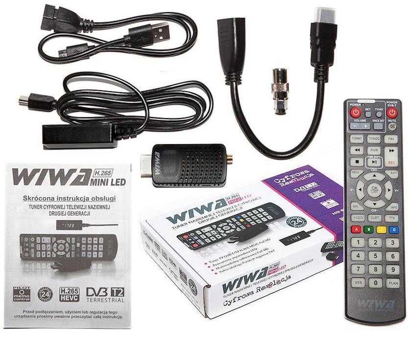 Tuner DVB-T/T2 WIWA H.265 MINI LED Eltrox Katowice