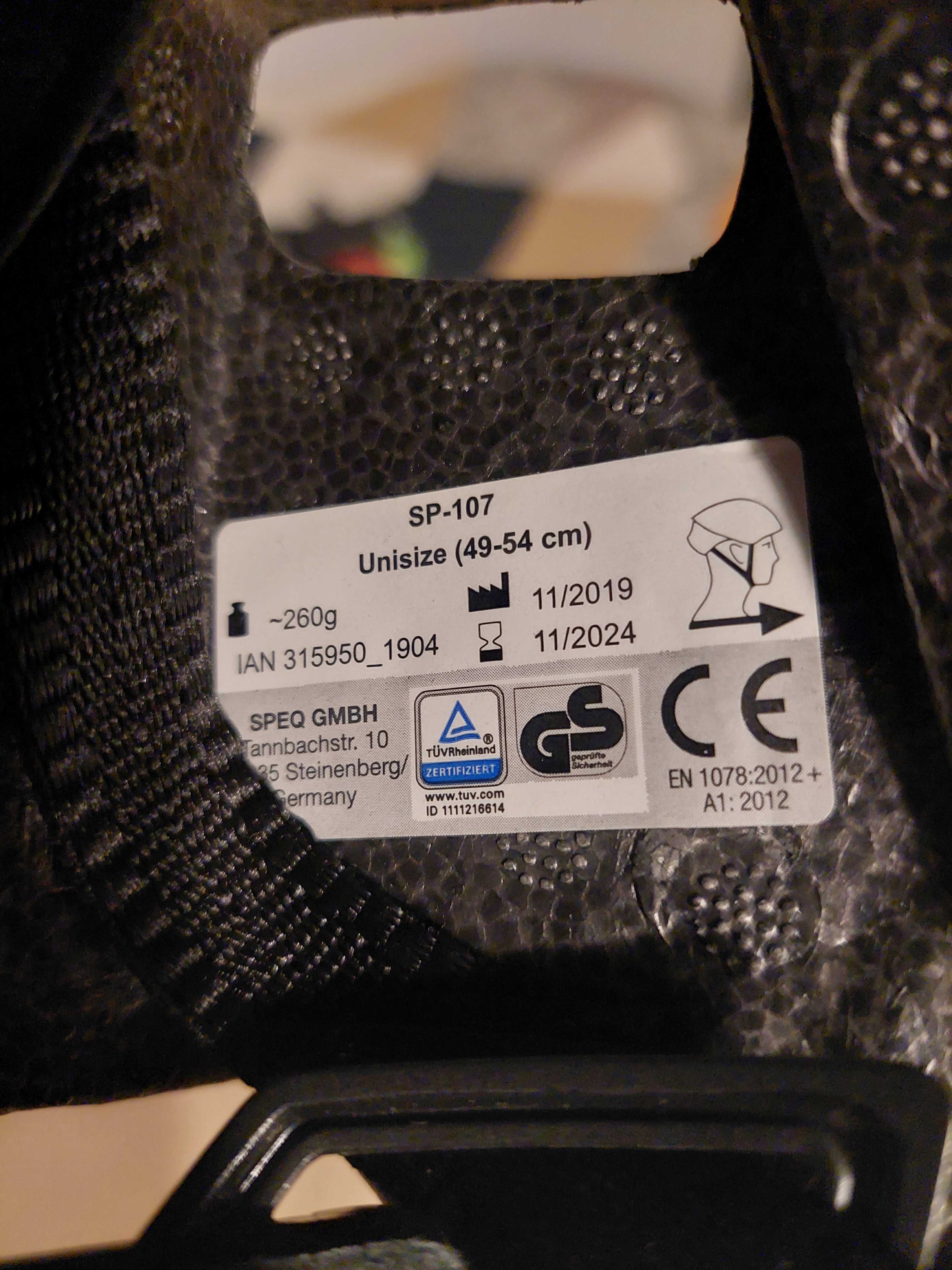 Kask rowerowy dziecięcy z lampką Lidl