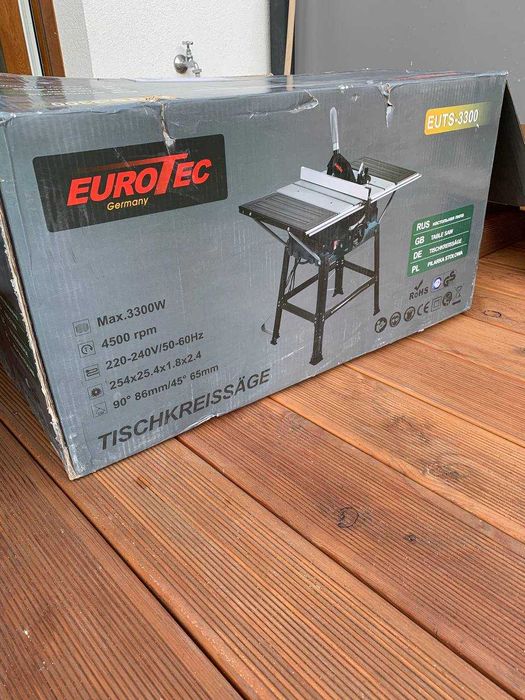 Piła stołowa Eurotec 3300 W - używana, stan idealny
