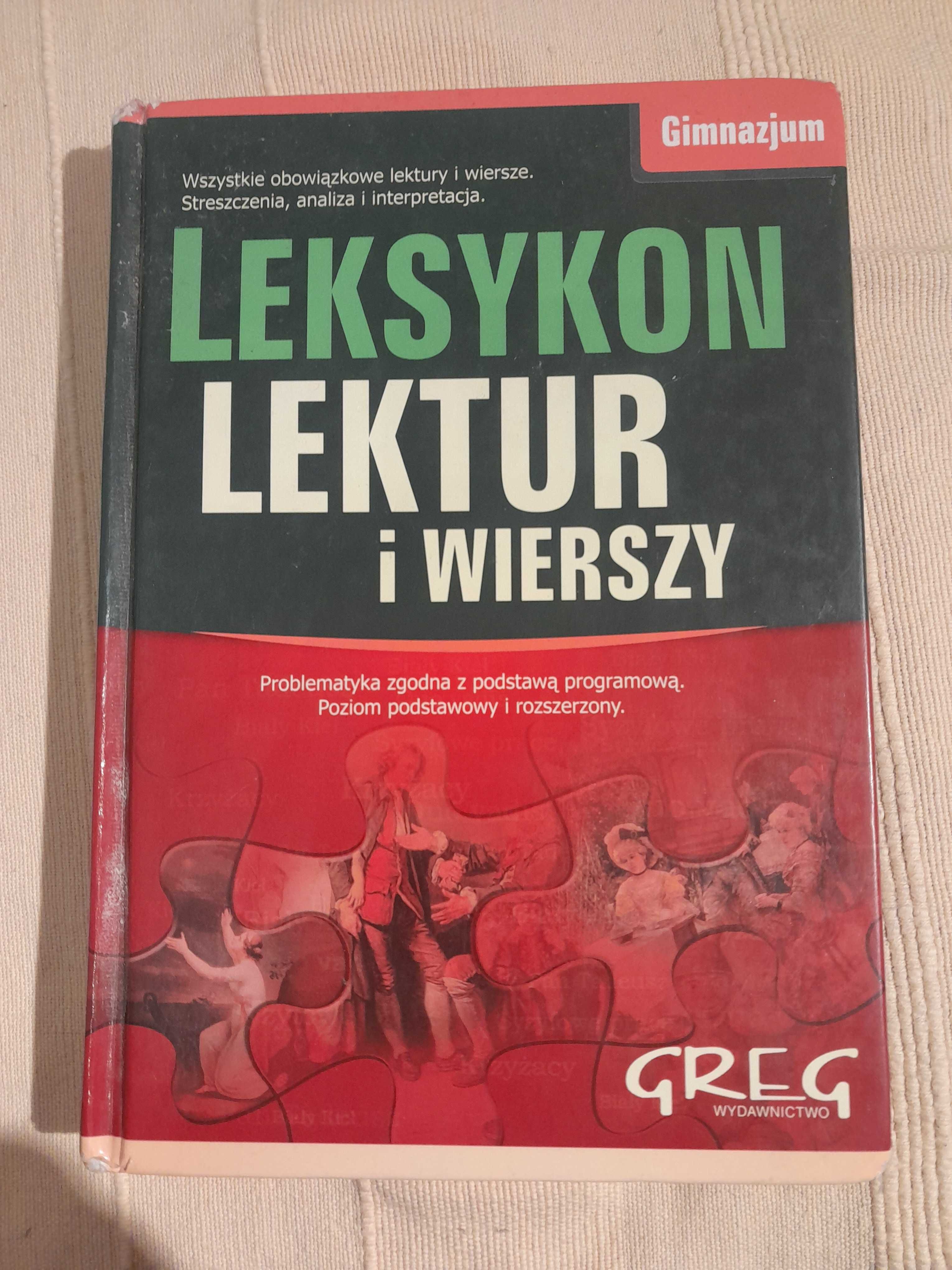 Leksykon lektur i wierszy Gimnazjum Greg