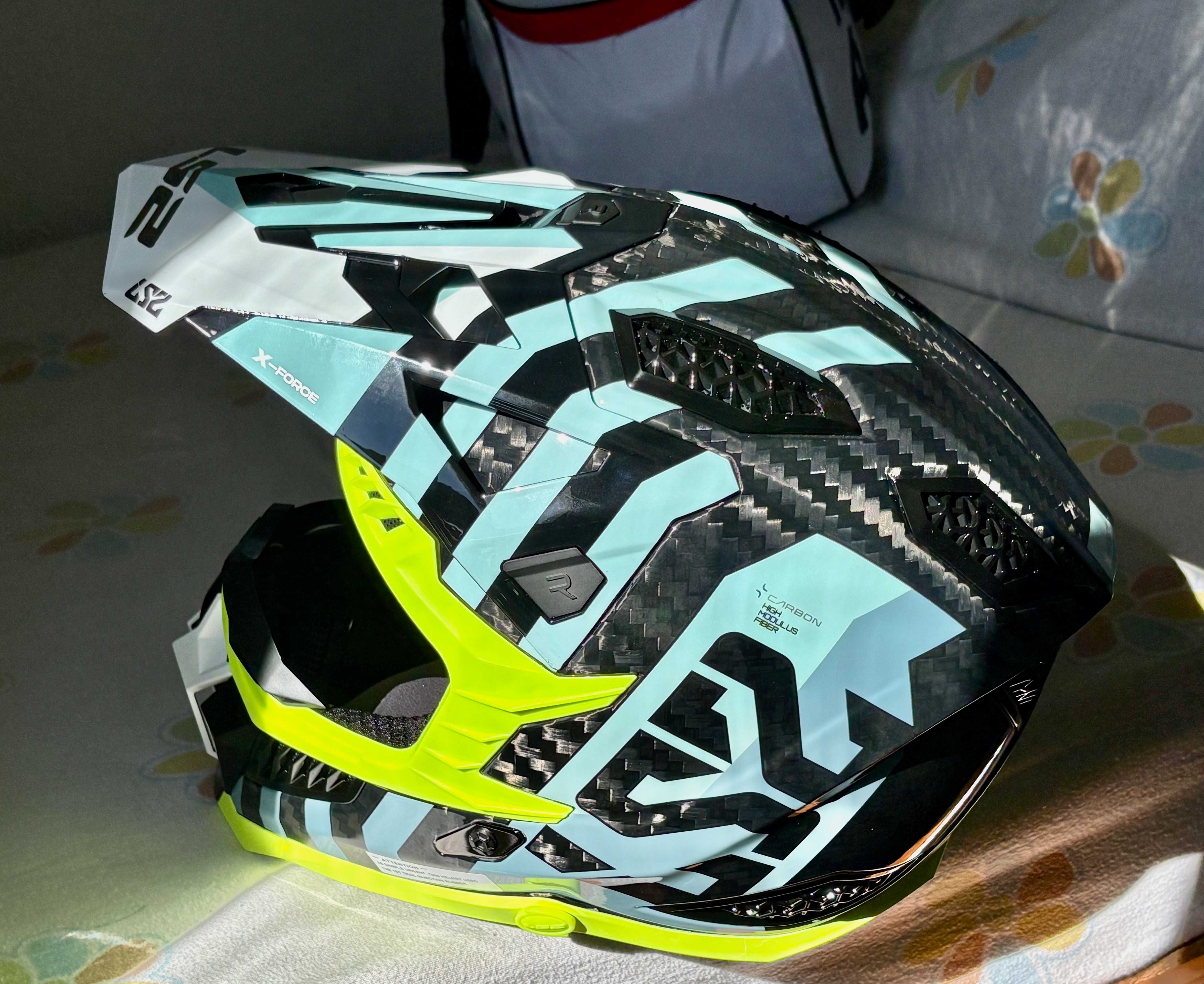 Capacete Carbono total LS2 MX703 X-Force NOVO (46% Desconto) Tam M-L