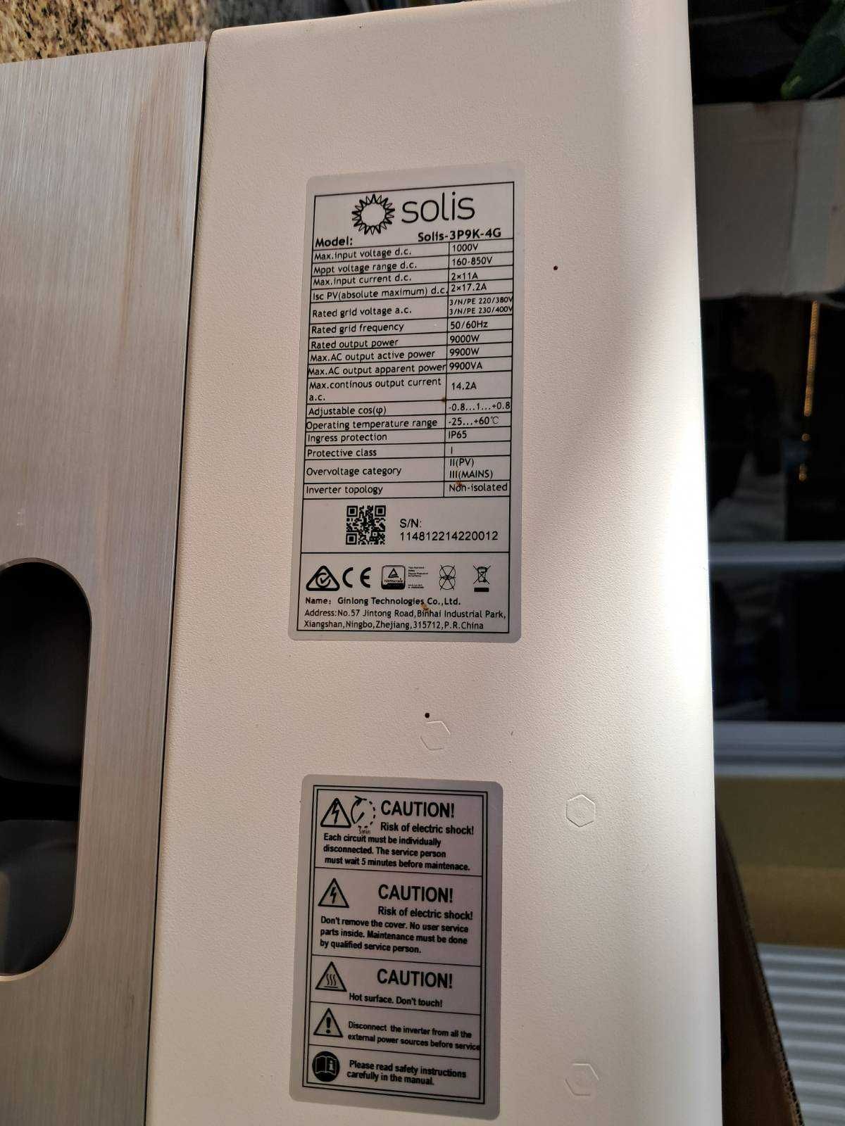 Falownik (Inverter) Solis-3P9K-4G Columbus 4G series 10kW