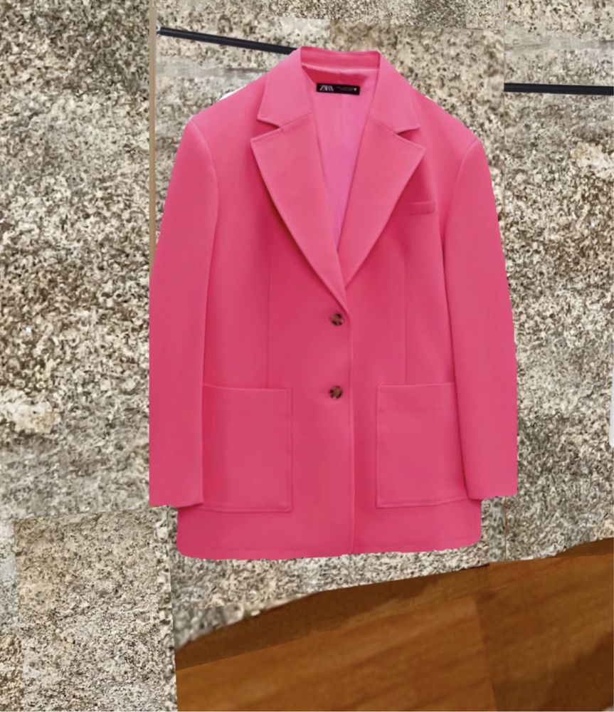 Blazer oversisize zara  com etiqueta