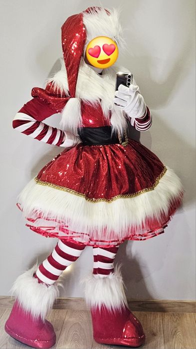 Strój kostium Elf pomocnica Mikołajq