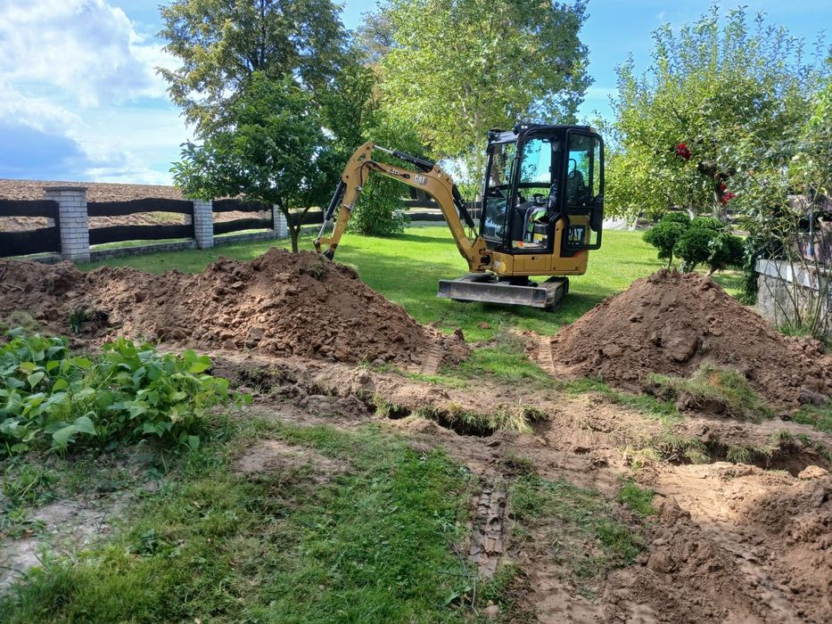 Usługi minikoparką