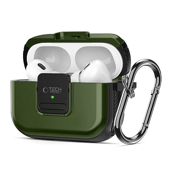 Tech-Protect Defender Hook Magsafe Apple Airpods Pro 1 / 2 Olive Green