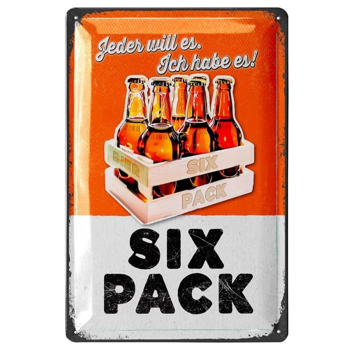 Blaszana tabliczka - piwo - 20 x 30 cm - niemiecka - nowa