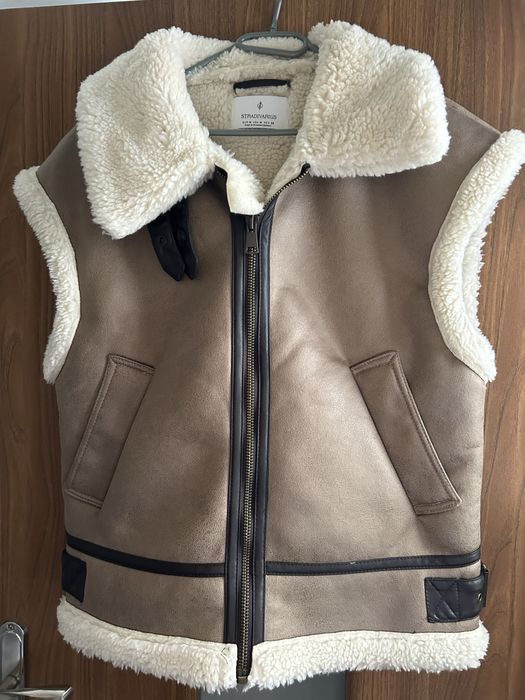 Bezrękawnik kamizelka kożuch