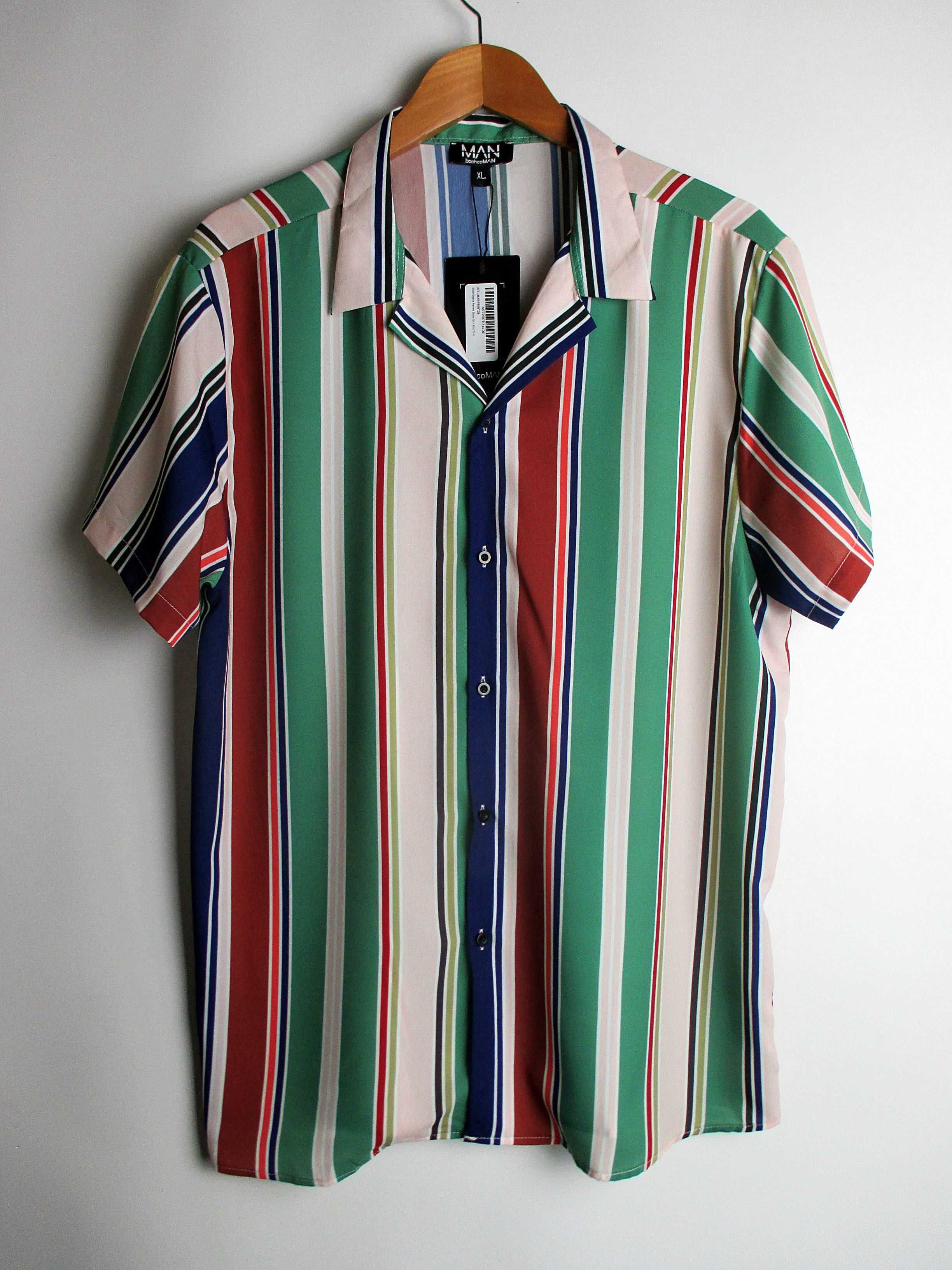 Шведка/рубашка BoohooMAN - Revere Stripe Shirt