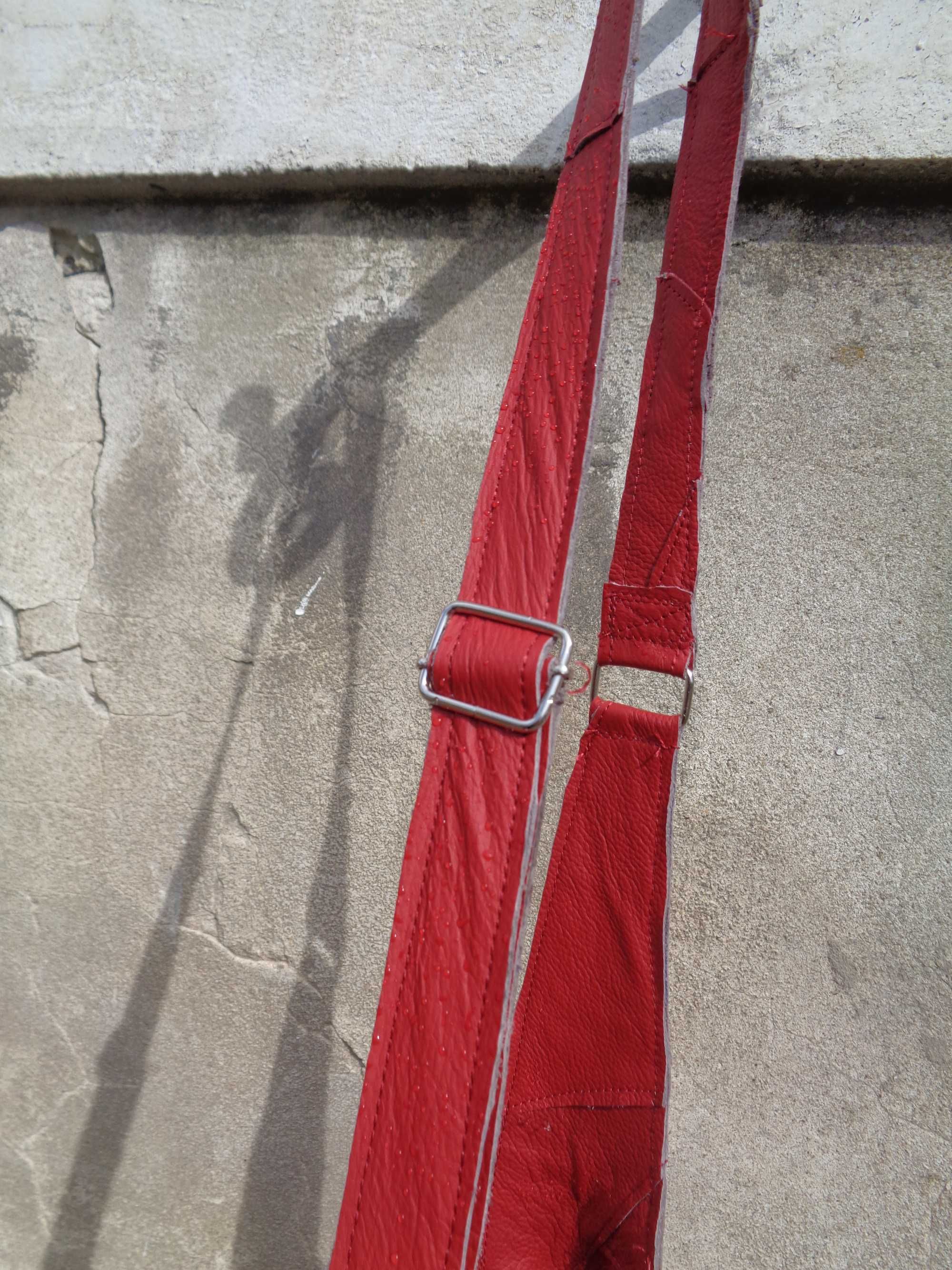 Artystyczna torebka skórzana z wiosennymi kwiatami.  Handmade