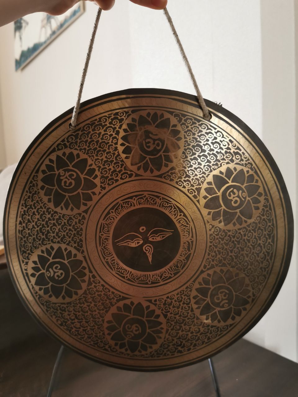 Тибетский Гонг кованый Ханг Handpan ручная работа Чаша Непал