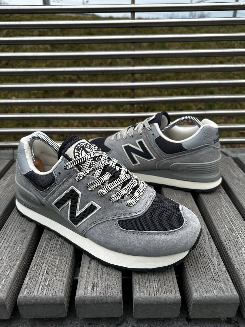 кросівки new balance 574 x stone island | мужские кроссовки