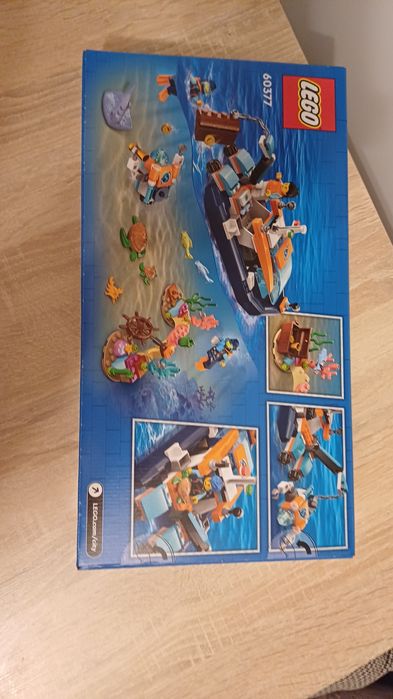 Nowy zestaw lego city łódź do nurkowania badawcza  5+