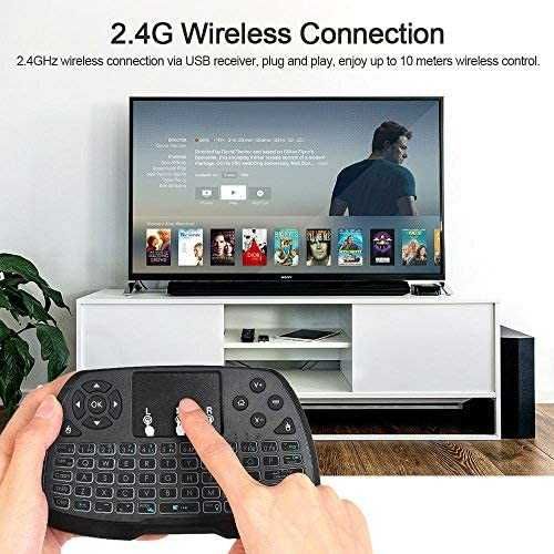Teclado c/ Touchpad MG-A3, Wireless Mini Keyboard, retroiluminado, usb