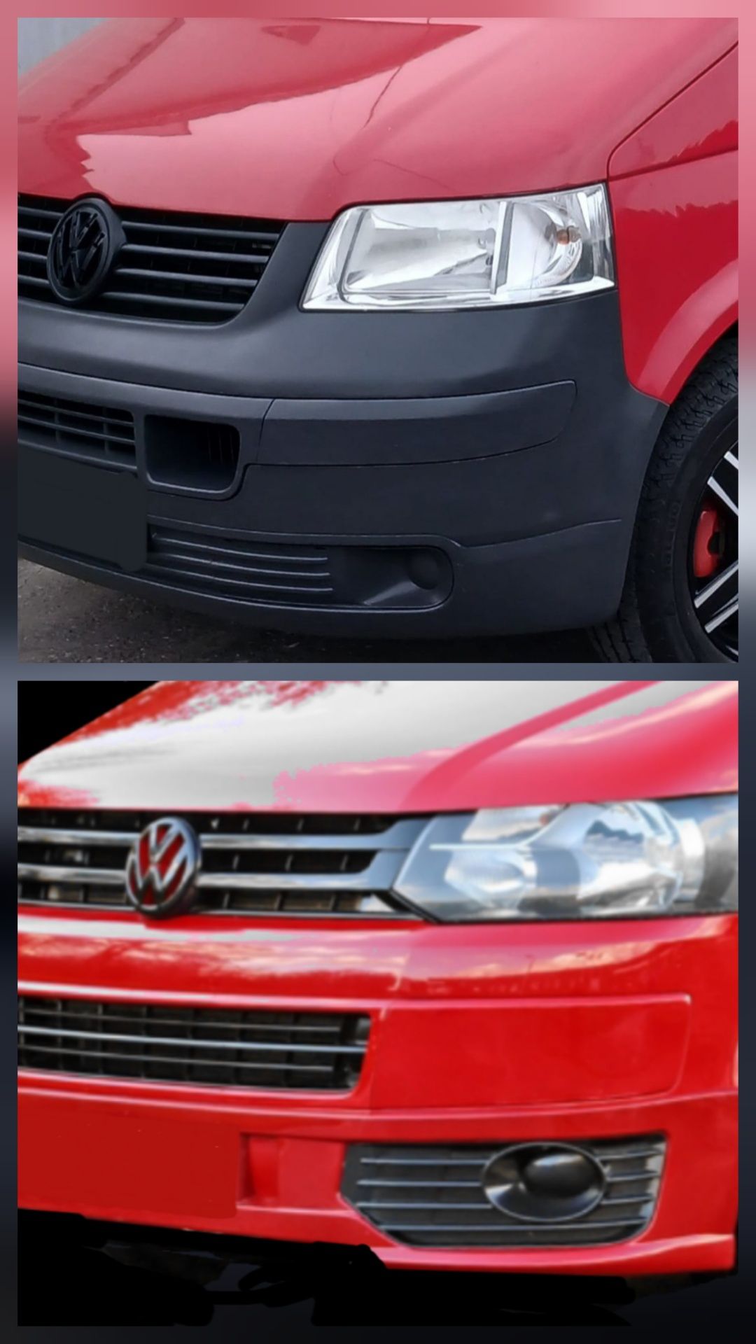 Przód Volkswagen t5 lift t5.1 t5 konwersja t5 na t5 lift