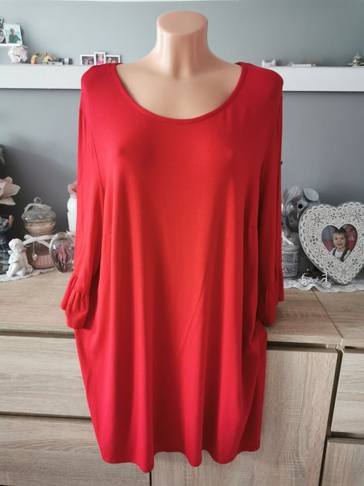 Czerwona Sukienka #Święta 4XL Nowa