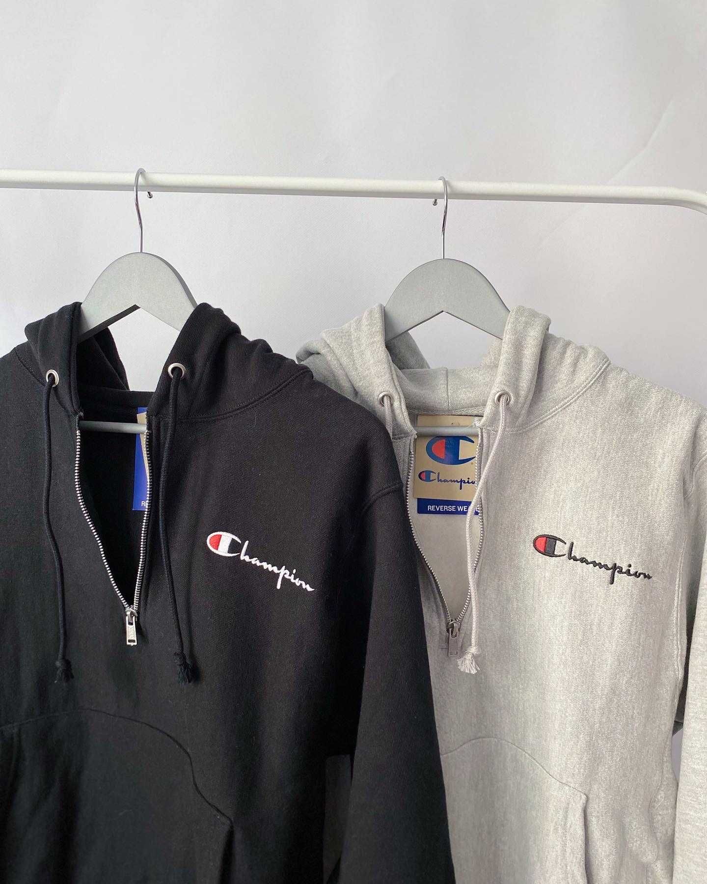 Худі 1/4 zip Champion - white/ grey/ pink/ black - [S & L sizes]