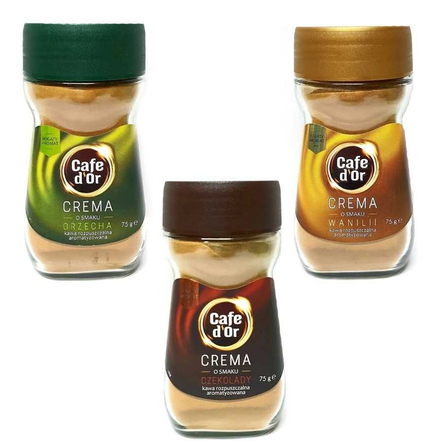 Кава розчинна Cafe d'Or Crema (горіх, ваніль, шоколад) гурт та роздріб