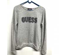 Szara dresowa bluza damska bez kaptura Guess XS 34