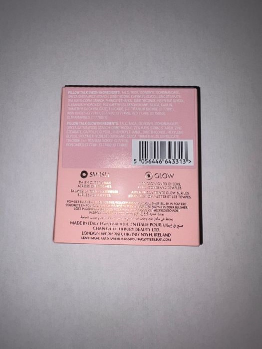 Róż do policzków Charlotte Tilbury Pillow talk cheek to chic