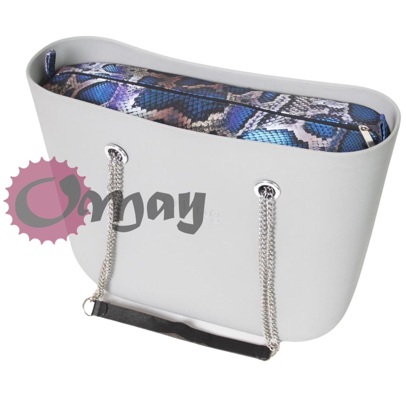 organizer OBAG STANDARD ekowąż granatowy niebieski 2 kieszenie OMAY.PL