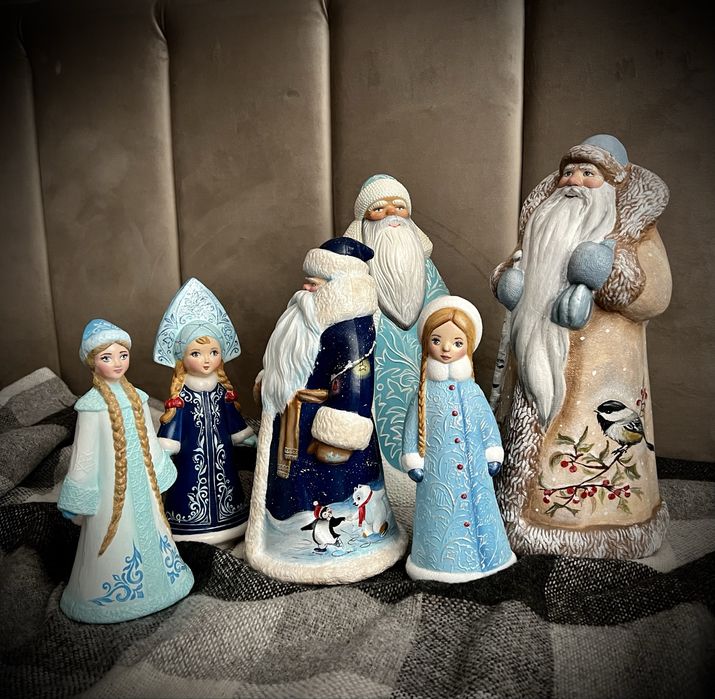 Дед мороз снегурочка ссср под елку елочные игрушки