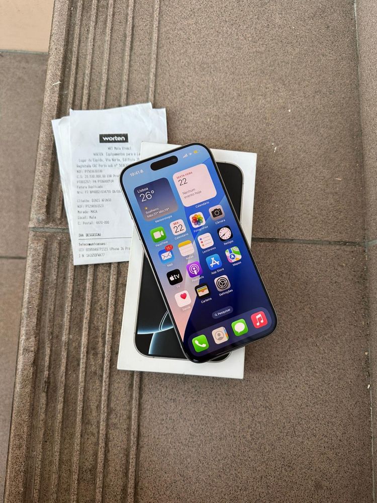 Iphone 16 Pro 128gb Titanium White novo c/fatura e garantia (Troca)