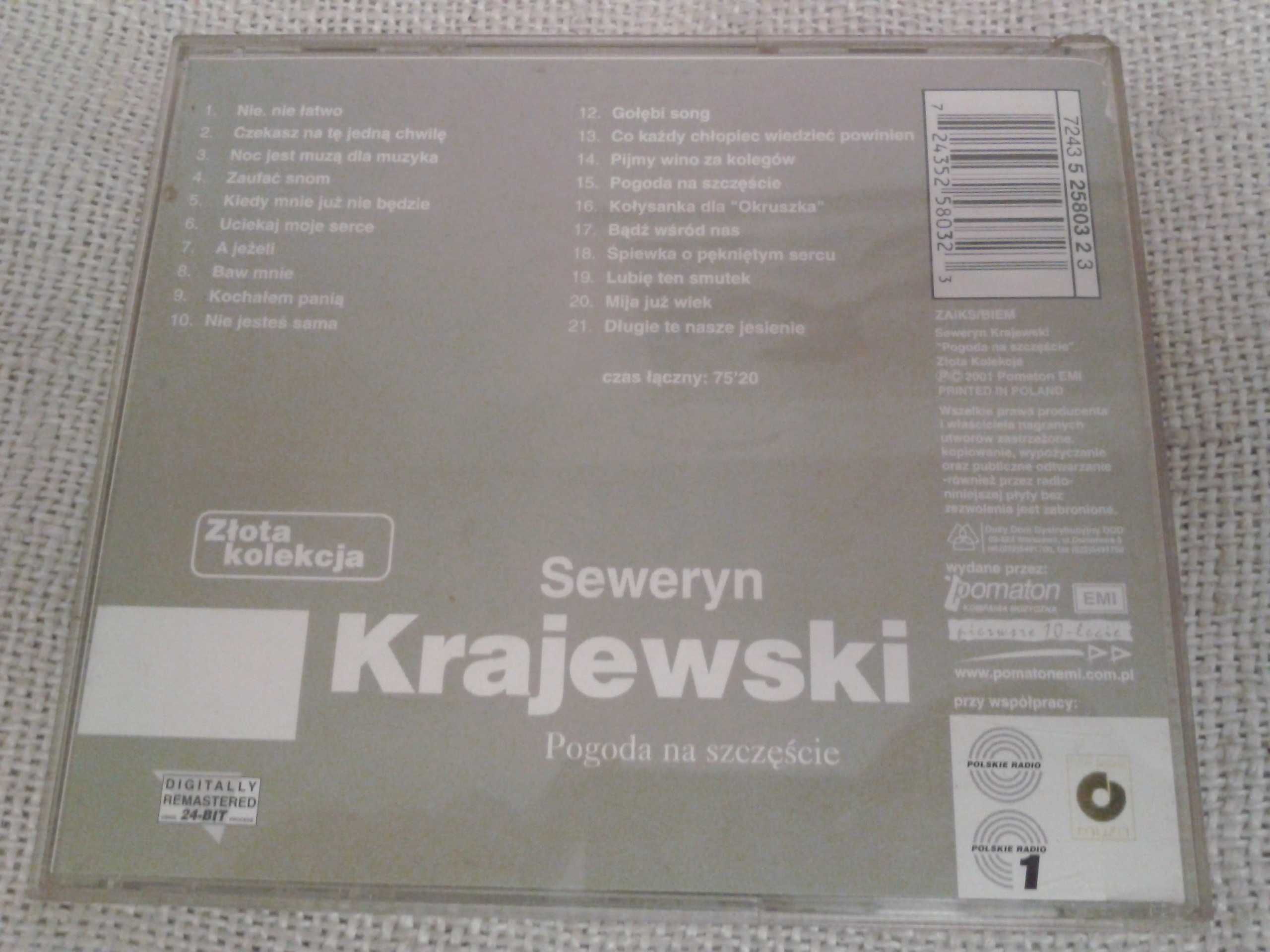Seweryn Krajewski - Pogoda na Szczęście, Złota Kolekcja  CD