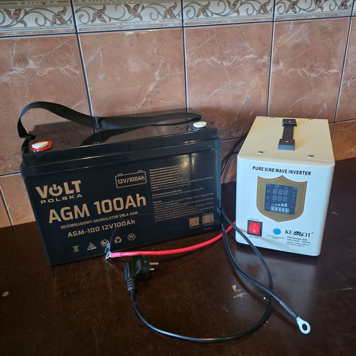 Джерело безперебійного живлення (ДБЖ)+ Акумулятор 100Ah AGM