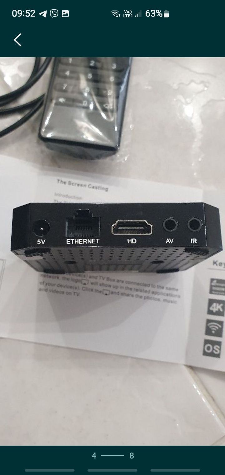 Смарт приставка smart TV box X96