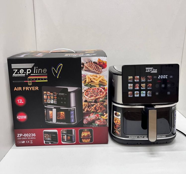 МОЩНАЯ! Германская аерофритюрница 12л, аерогриль, печь, духовка, 2 ТЕН