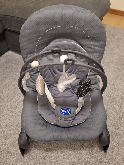 Espreguiçadeira Chicco Hoopla Moon Grey, como nova