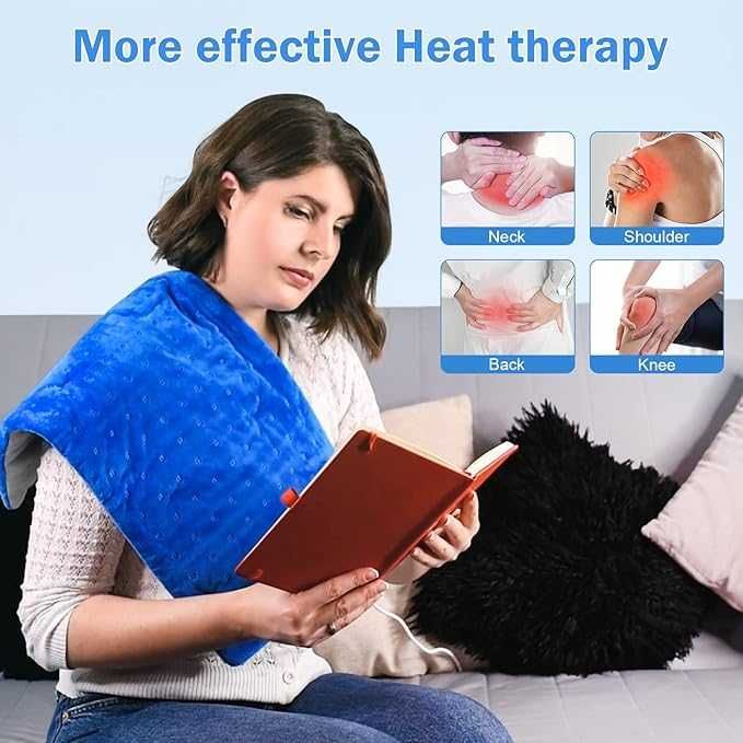 Elektryczna poduszka grzewcza 30x60 90W 5 poziomów grzania 792