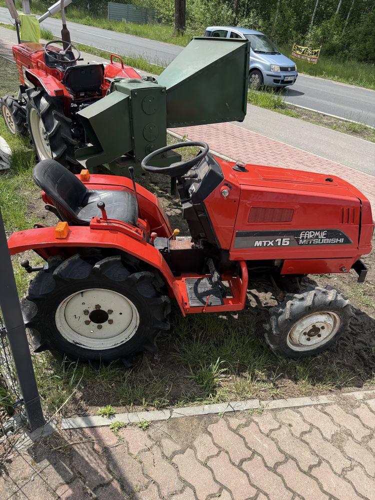 Traktorek japoński mitsubishi mtx15 4x4 glebogryzarka iseki yanmar