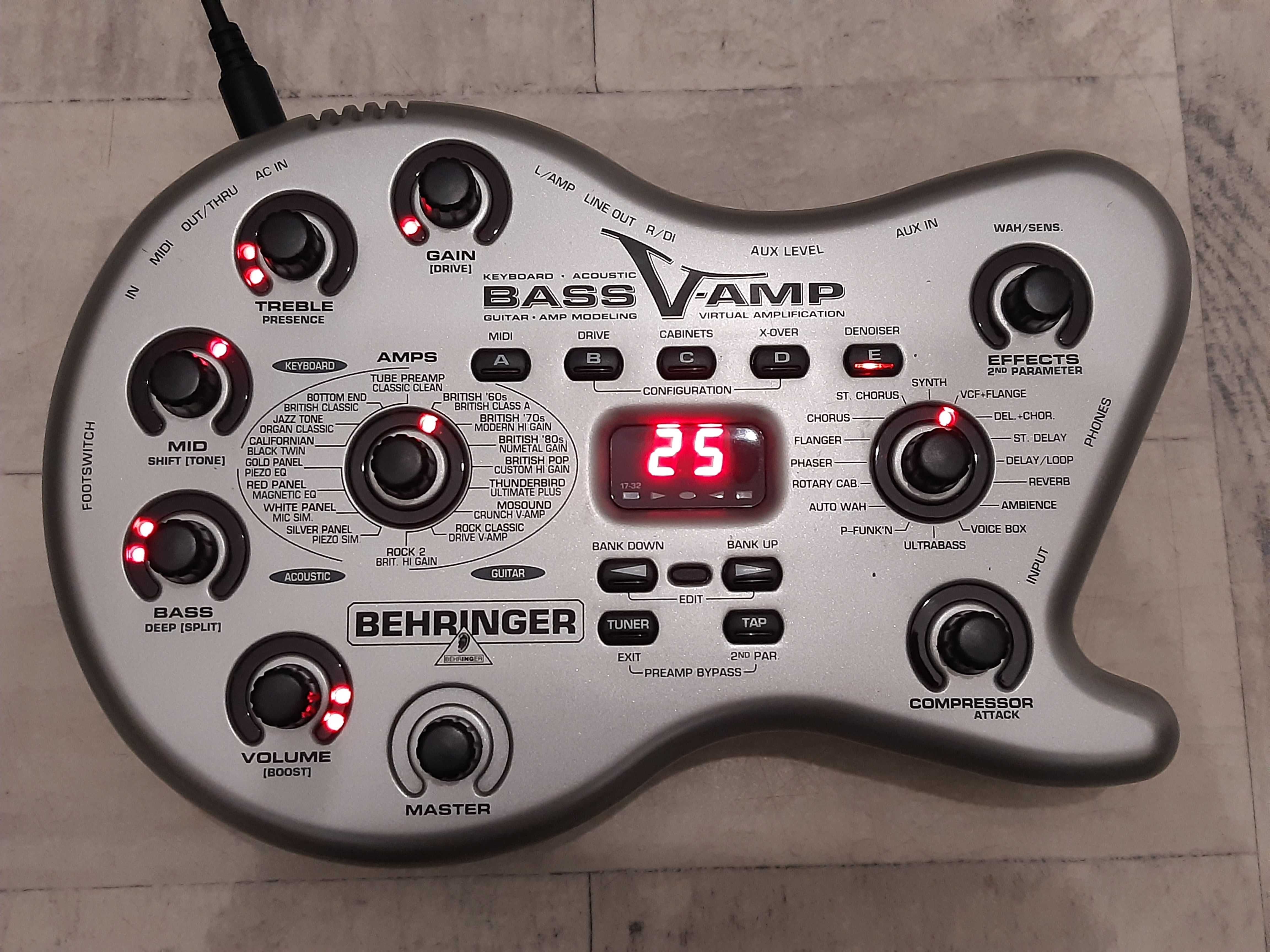 Multiefekt Basowy Behringer Bass V-AMP-procesor-efekt-lub dodam Gratis
