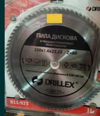 Пила дисковая Drillex Z=80 230*1.6*22.2