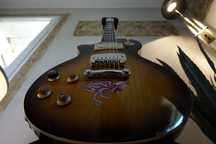 Leworęczna gitara elektryczna Les Paul Samick / Tea Burst, klonowy top