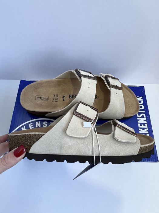 Шльопанці клоги  Birkenstock замшеві биркеншток шлепки биркеншток
