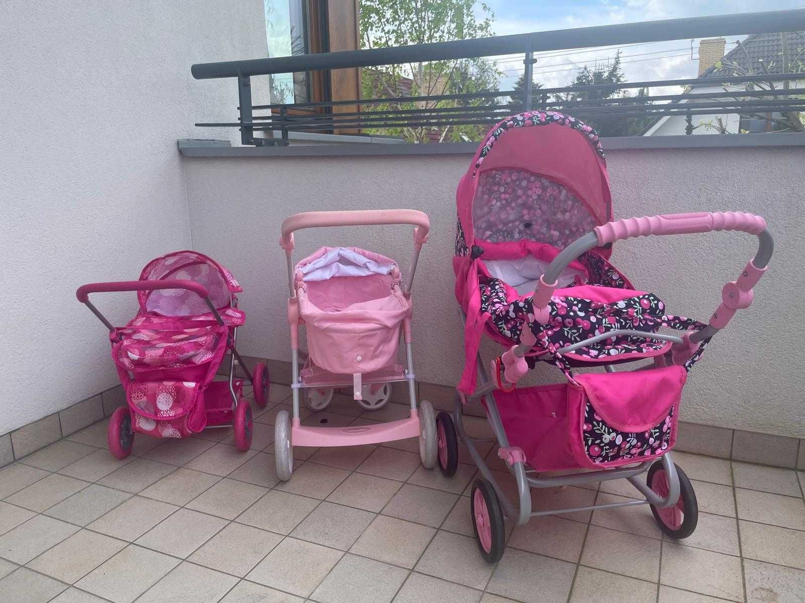 3 wózki dziecięce do zabawy