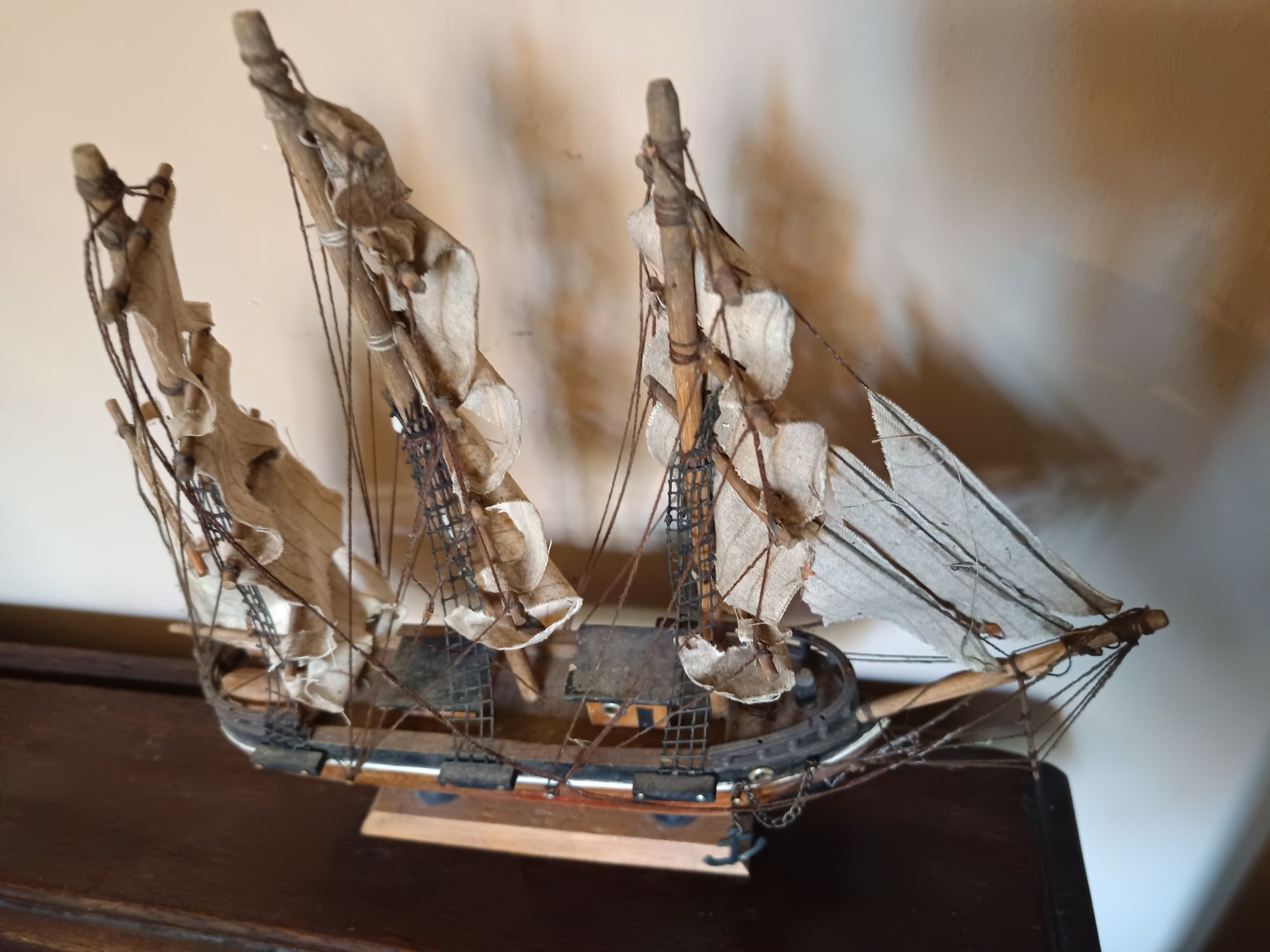 Drewniany model statku, 'Poddąbi', prl