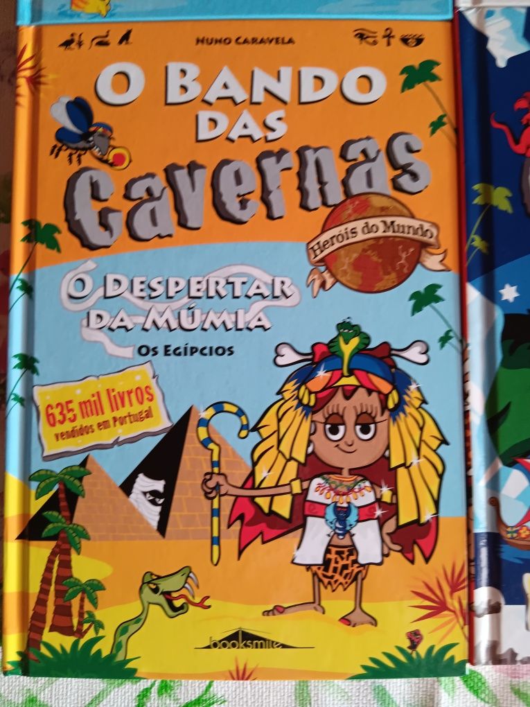 Coleção 6 livros capa dura - Bando das Cavernas