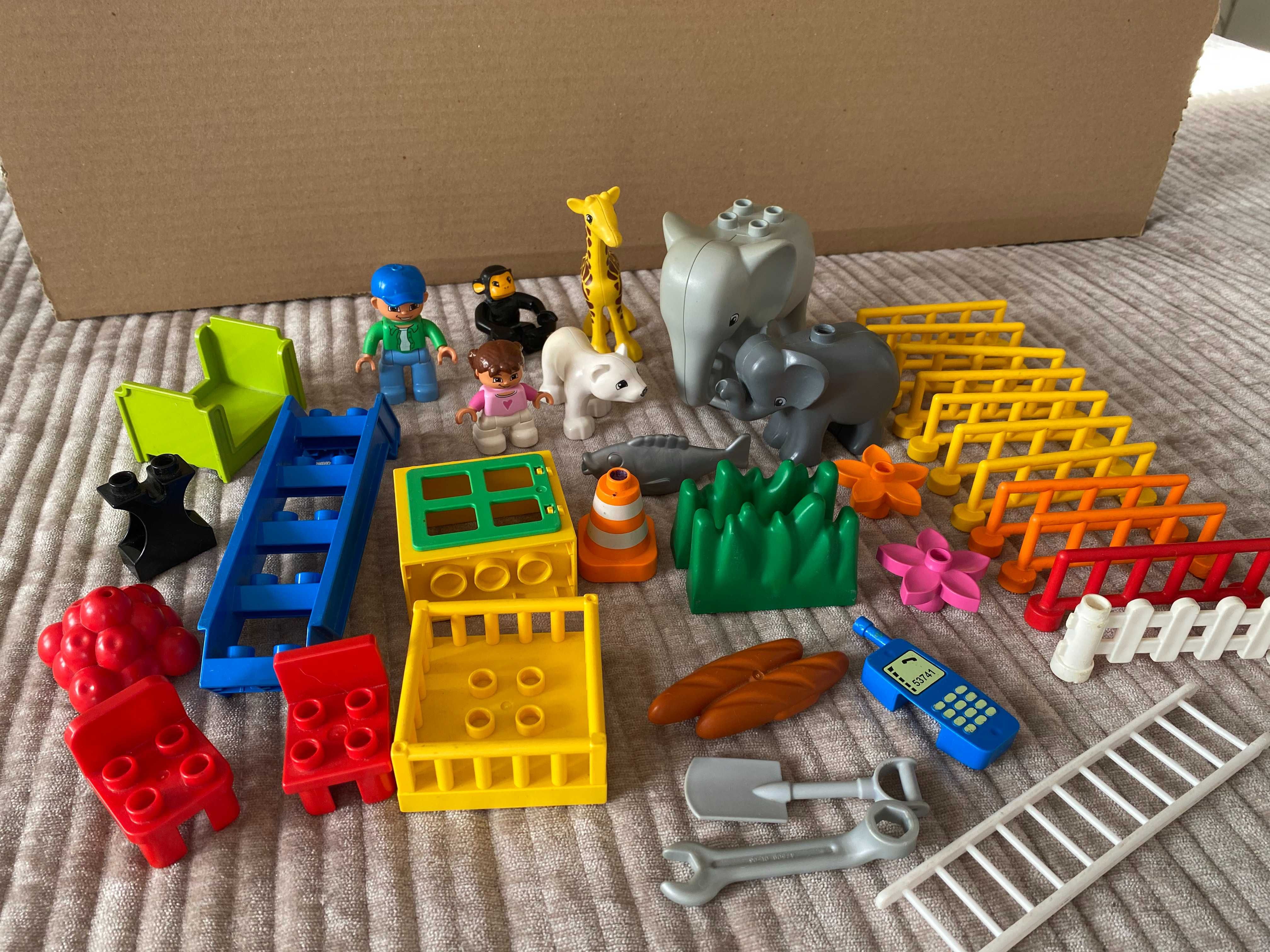 LEGO Duplo тварини, чоловічки, додаткові цікаві елементи