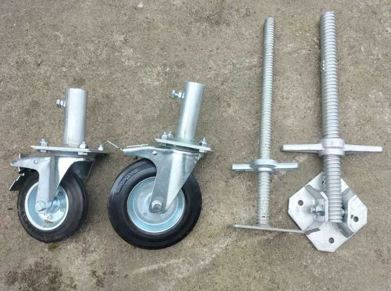 Rusztowania warszawskie Komplet 4szt kółka do o z hamulcem 160mm 200mm