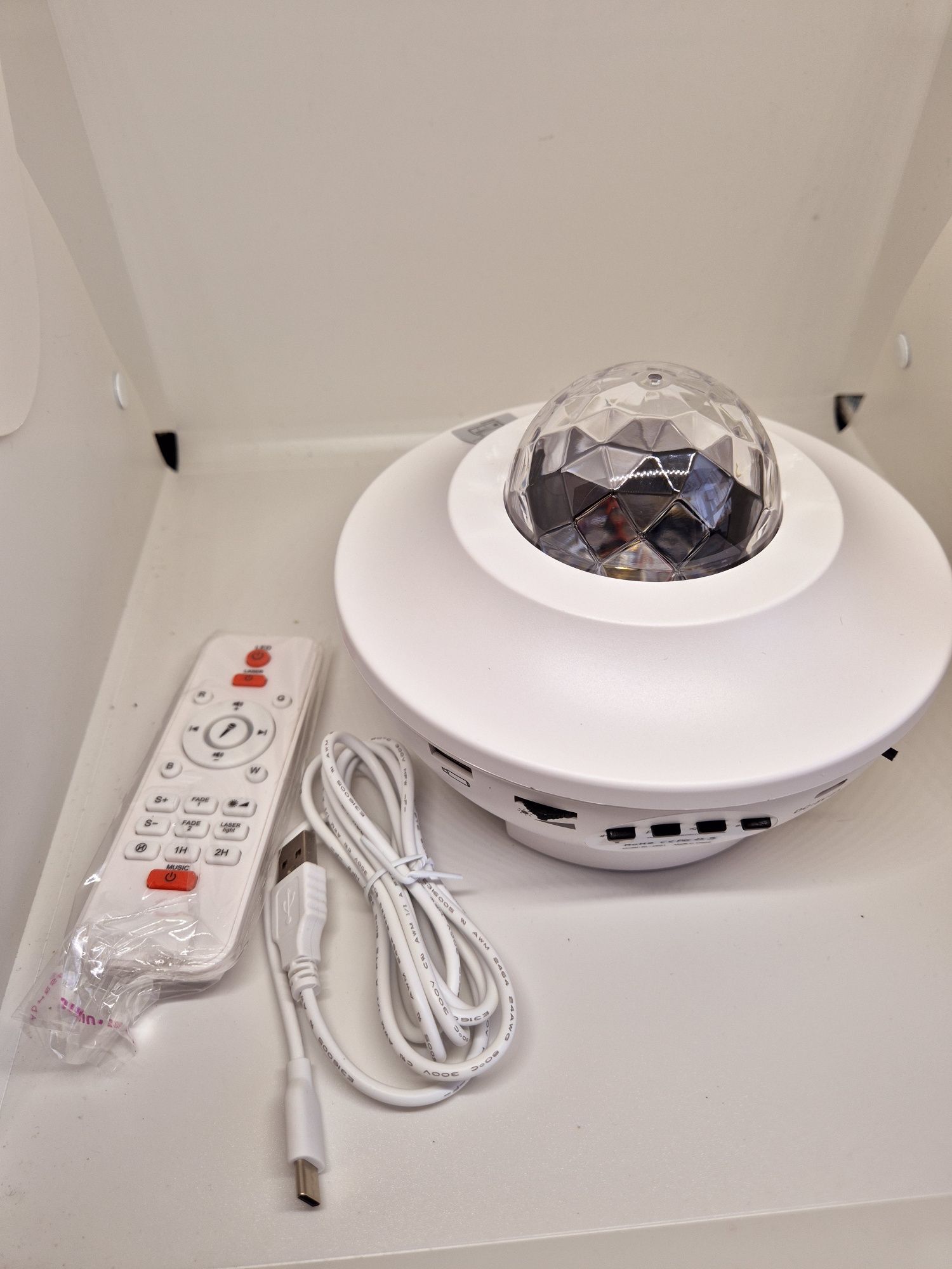 Projektor gwiazd lampka nocna głośnik bluetooth